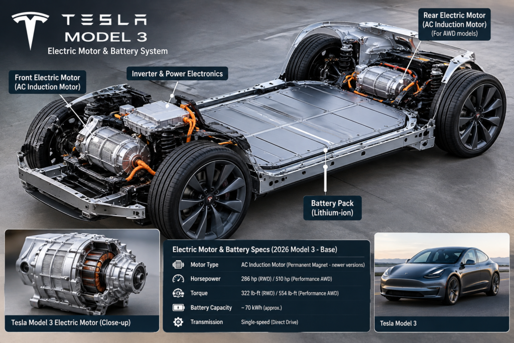 Tesla Model 3 Electric Motor
